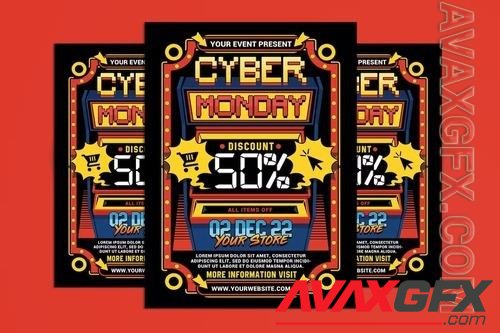 Cyber Monday Sale Flyer SNH9TEP