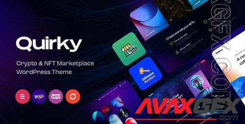 ThemeForest - Quirky v1.6 - NFT, Token & Blockchain WCFM Marketplace WordPress Theme/37606693