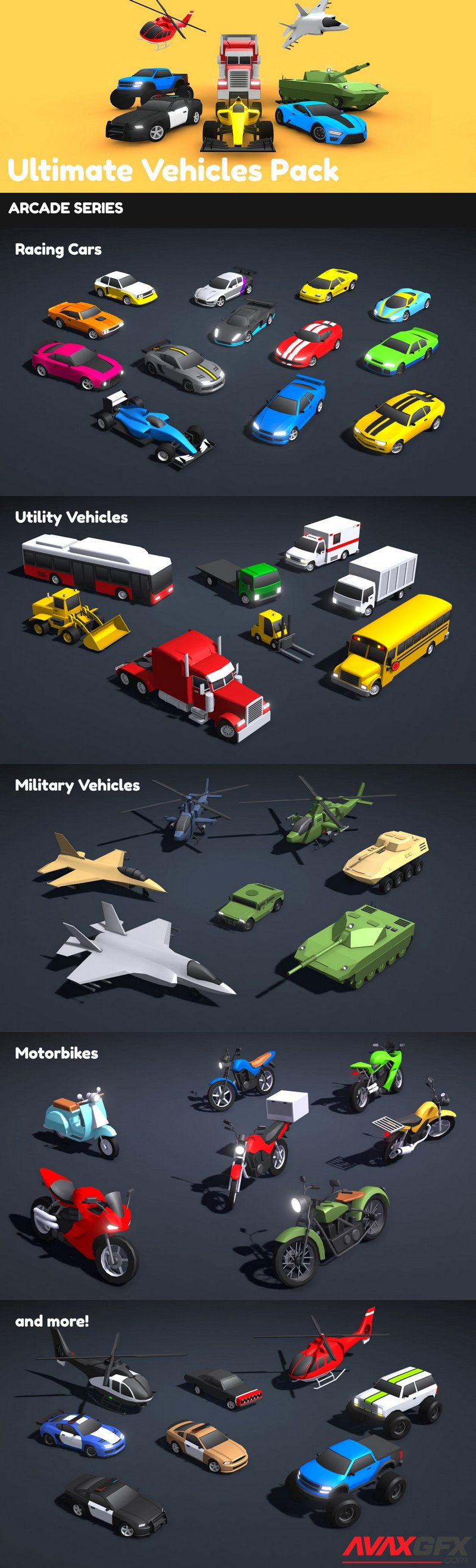 ARCADE - Ultimate Vehicles Pack