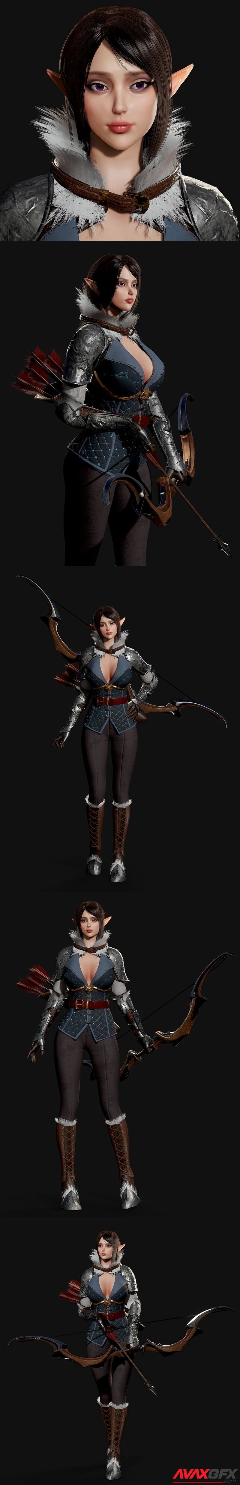 Modular Elf Archer Girl