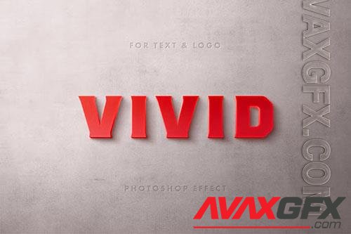 Red Typography Logo and Text Effect