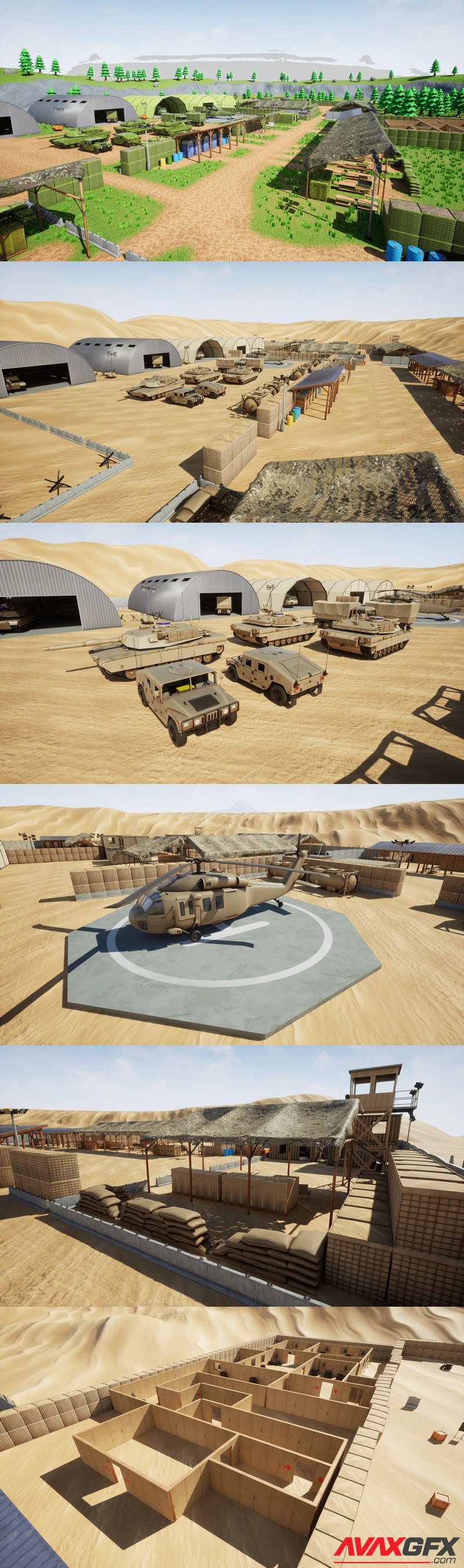 Stylized Military Base