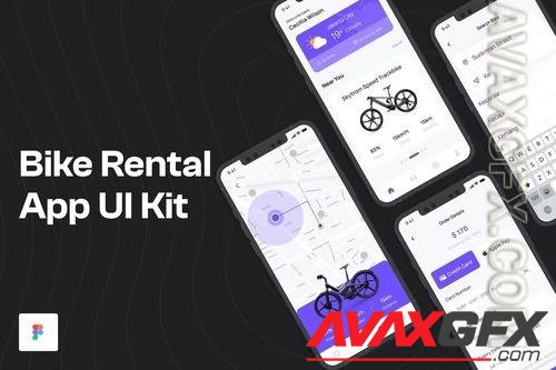 Rent Bike App UI Kit DJLU69N