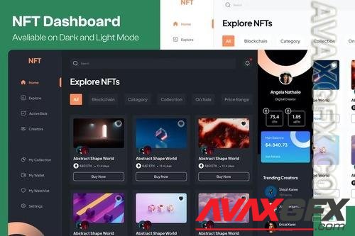 Modern NFT Dashboard ABWG3ZN