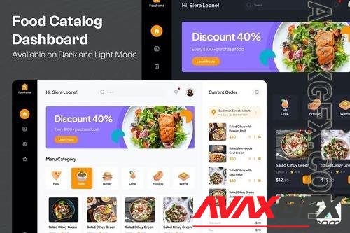 Food Catalog Dashboard Z2CVX9D