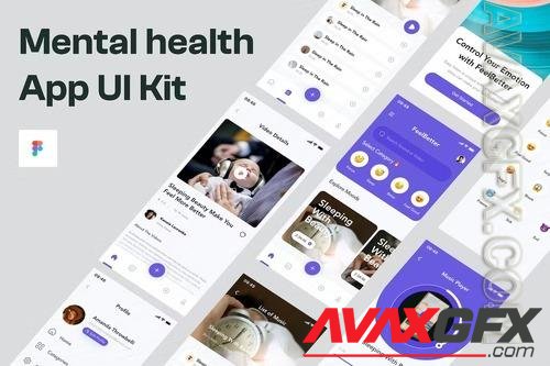 Mental Health App UI Kit UC832X5