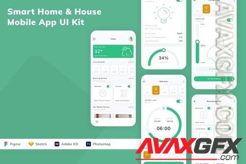 Smart Home & House Mobile App UI Kit 9U4H2QW
