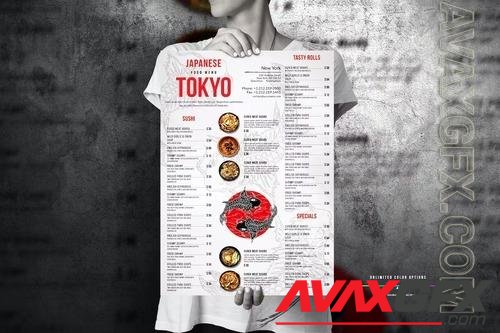 Tokyo Food Menu Big Poster Design 469EUDT