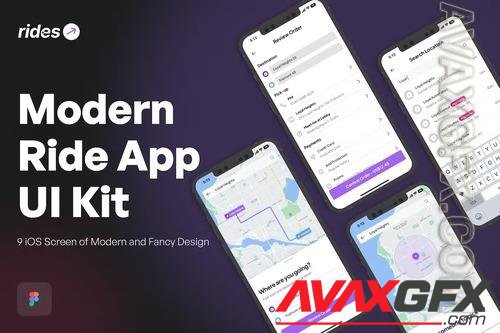 Modern Ride App UI Kit NPKBMGS