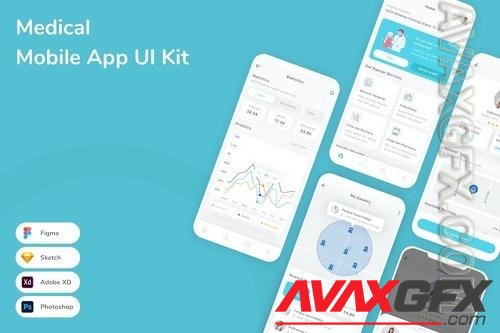 Medical Mobile App UI Kit X3EUGCQ