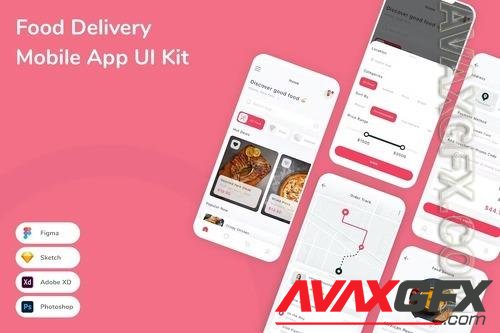 Food Delivery Mobile App UI Kit H8HMVMV