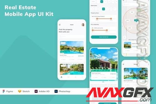 Real Estate Mobile App UI Kit BK2SW3L