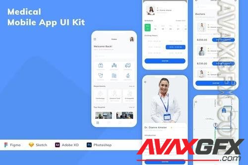 Medical Mobile App UI Kit KZNRE28