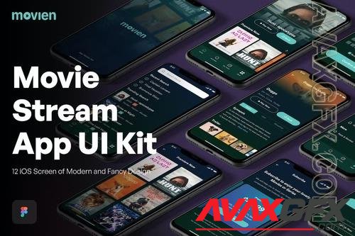 Modern Movie Streaming App UI Kit PPHYCN9