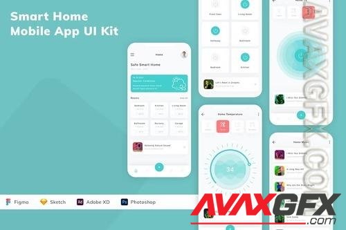 Smart Home Mobile App UI Kit XM6C5NA