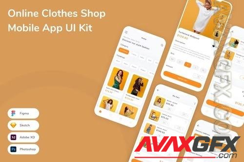 Online Clothes Shop Mobile App UI Kit 8QNAWB3