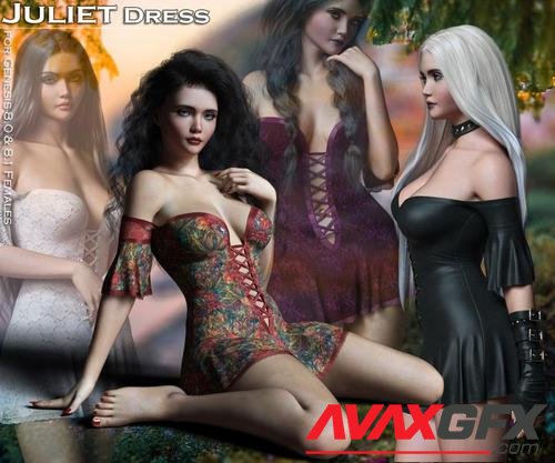 Juliet Dress for Genesis 8.0 and 8.1 Females