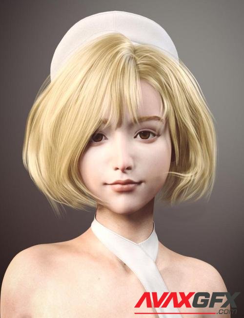 Gwou Hair for Genesis 8 and 8.1 Females