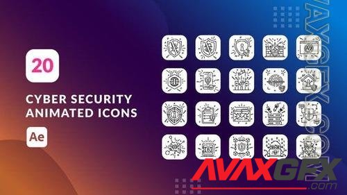 Cyber Security Animated Icons | After Effects 39967097