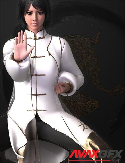 dForce The Way of Chi Outfit for Genesis 8.1 Females