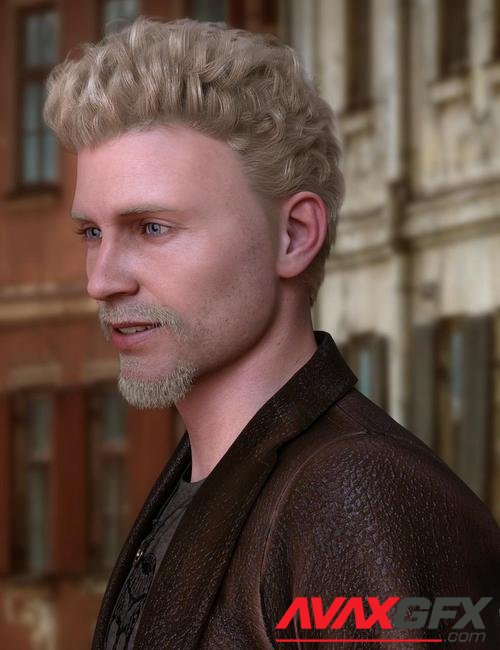 dForce Peter Hair for Genesis 8 Males