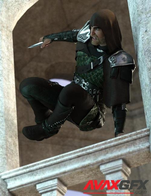 Assassin Poses for Genesis 8.1 Male