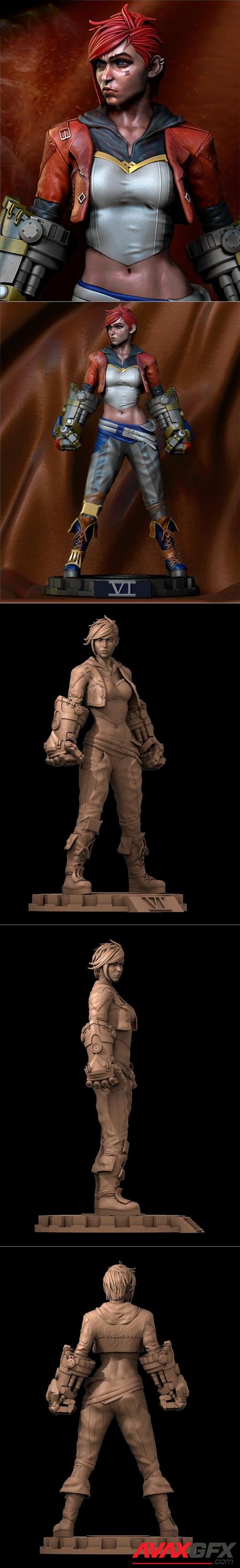 Vi Sculpture from League of Legends by Ca 3d art – 3D Print