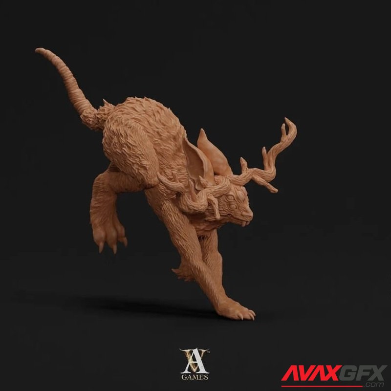 Jackalope 3 - 3D Print Model