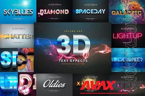 3D Text Effects Vol.1 PSD