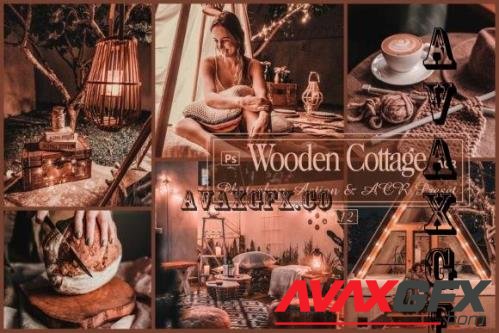 12 Wooden Cottage Photoshop Actions And ACR Presets, Moody - 2262563