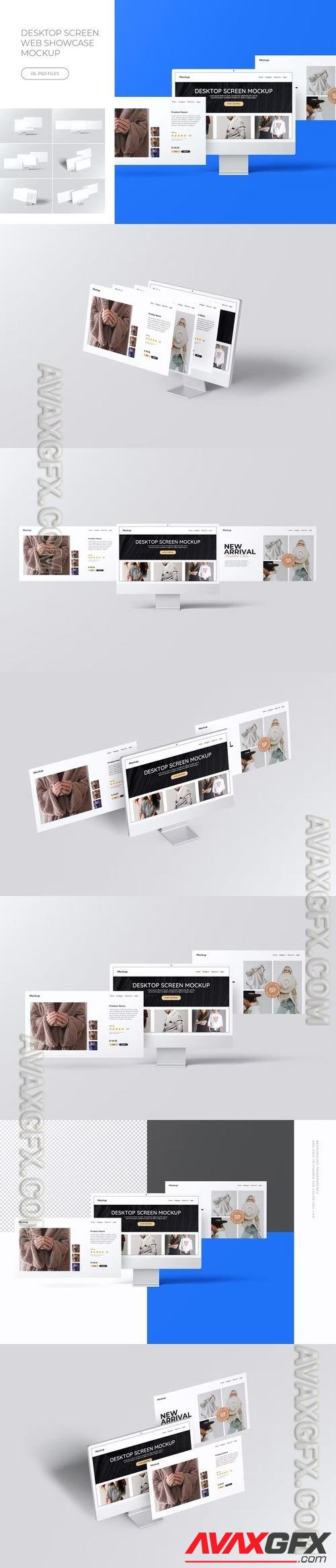 Desktop Screen & Web Showcase Mockup