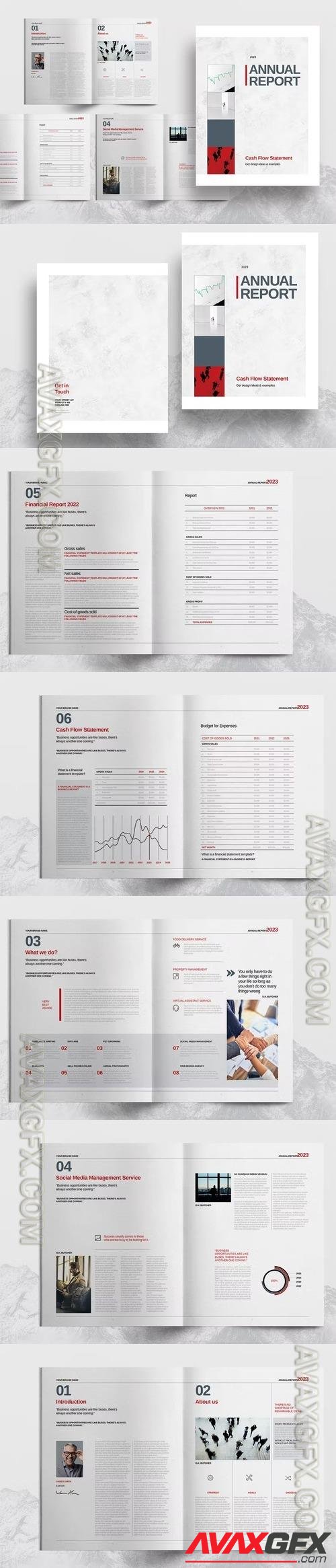 Gray Annual Report Template