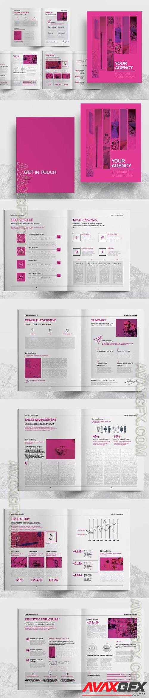 Magenta Brochure Presentation Template