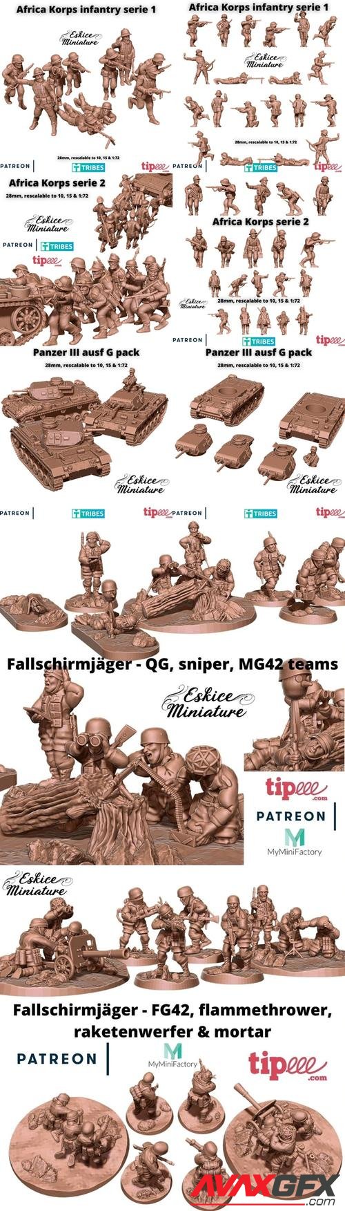 Eskice Miniature Pack 2022 – 3D Print