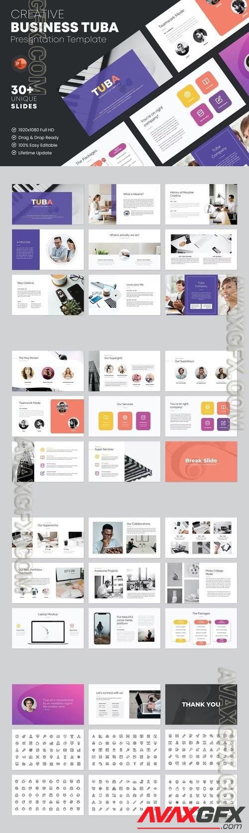 Tuba - PowerPoint Template