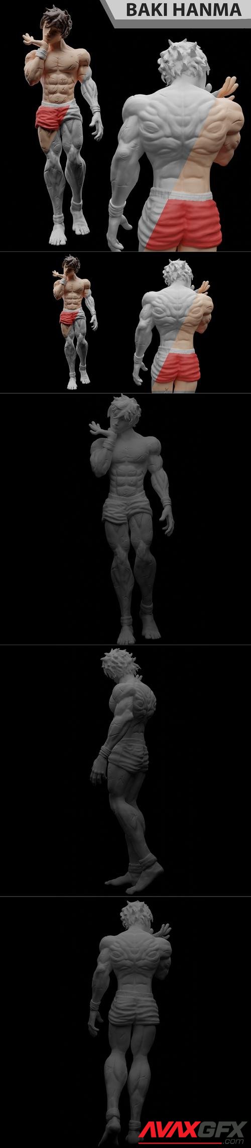 Baki Hanma the Grappler – 3D Print