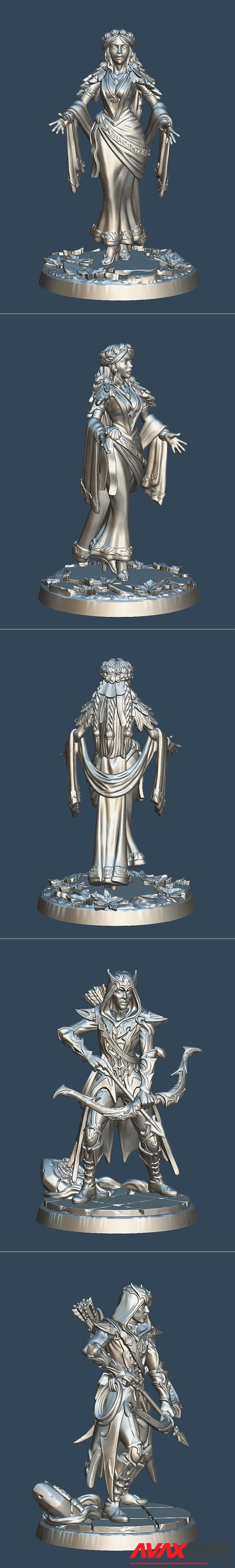 Daughter of Aphrodite and Dark Elf Talon – 3D Print