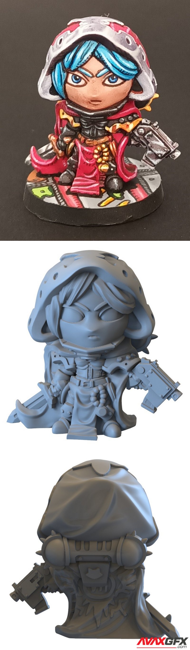 Capsule Chibi - Sister Maria Cruz - 3D Print Model