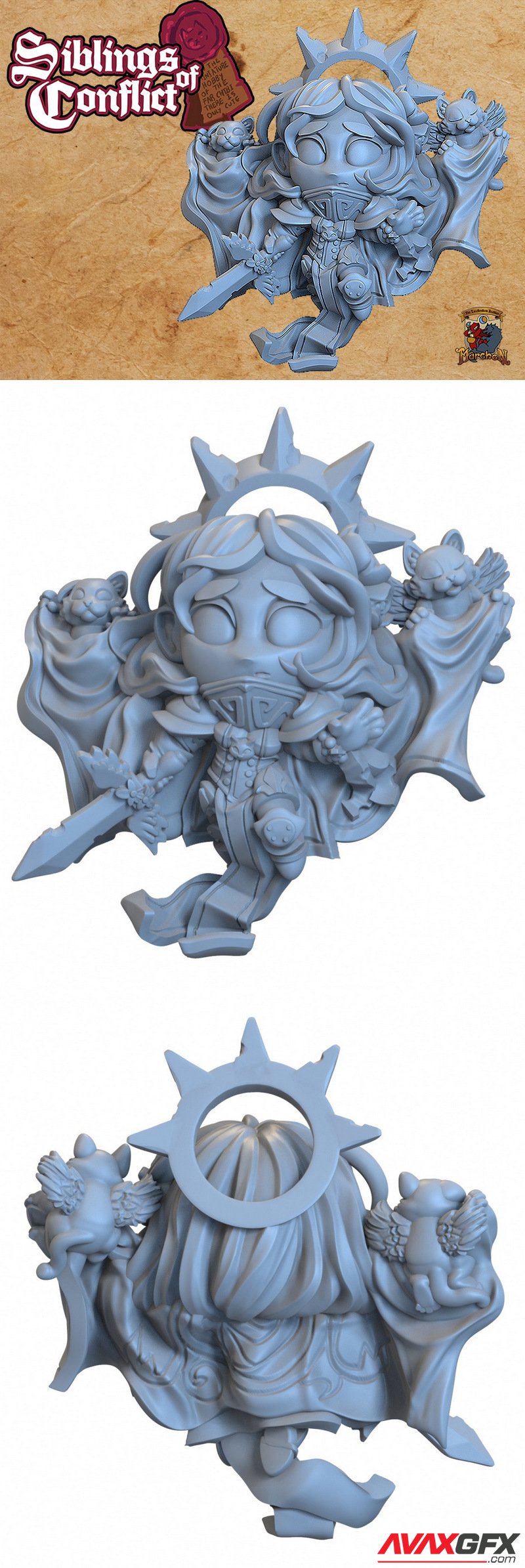 Capsule Chibi - Sister Susan the Saint - 3D Print Model