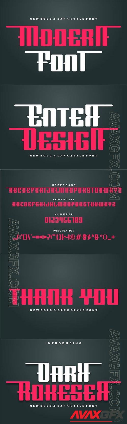 Dark Rokeser Font OTF 