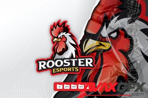 Rooster Mascot Logo Design