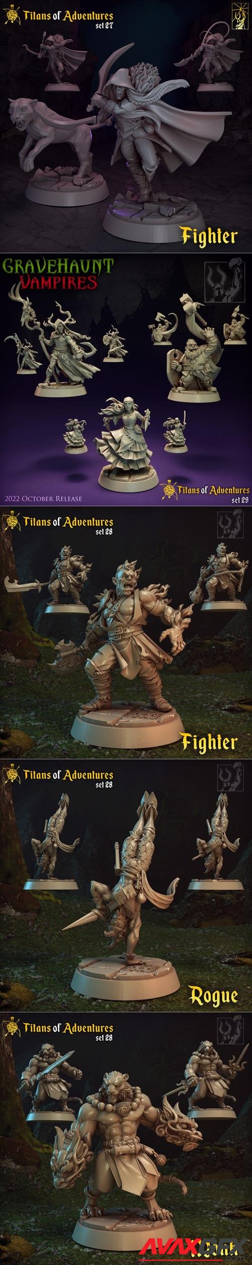 RPG Titans of Adventure Set 27-29 – 3D Print