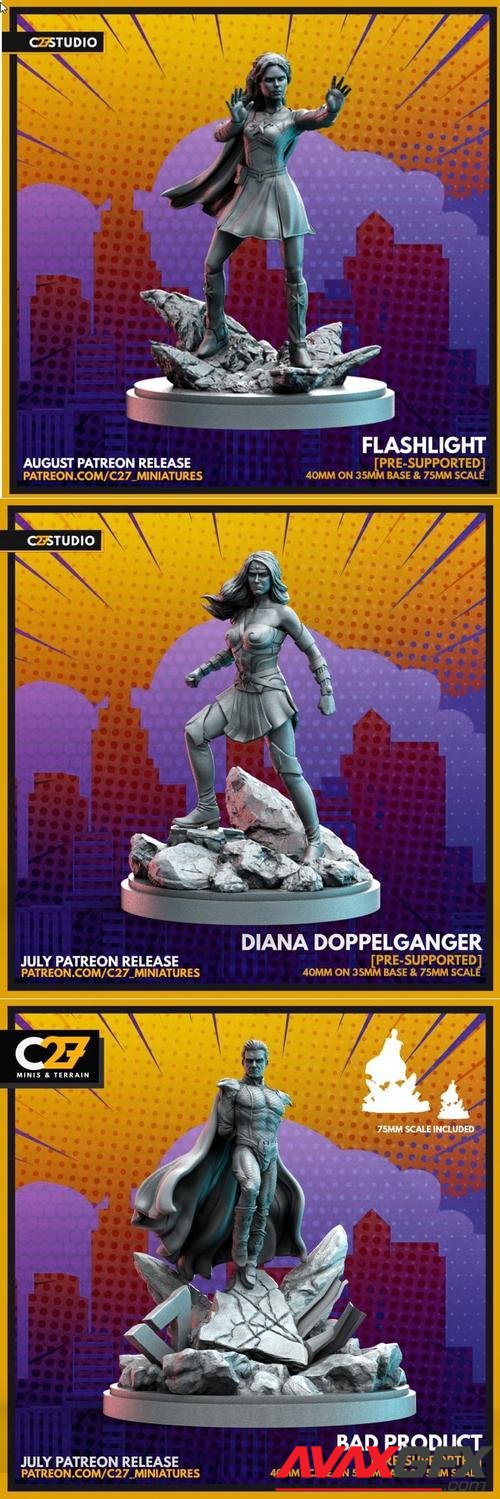 C27 Miniatures - Flashlight, Diana Doppelganger, Bad Product – 3D Print