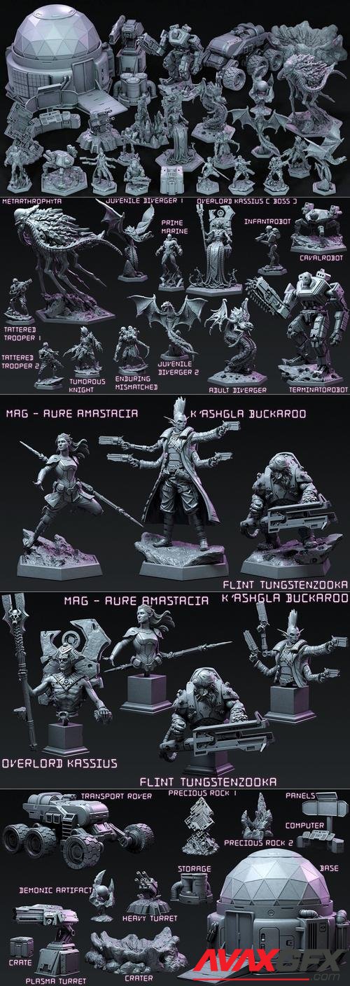 Loot Studios Sci-fi Miniatuers - Fear the Eternal Embrace November 2021 – 3D Print