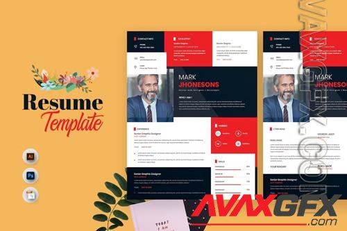 Plia Creative Resume & CV Template PSD