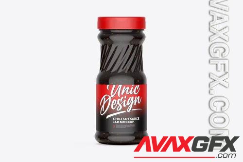 Chili Soy Sauce Jar Mockup PSD