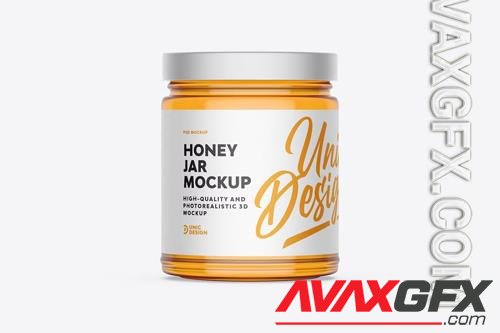Honey Jar Mockup PSD