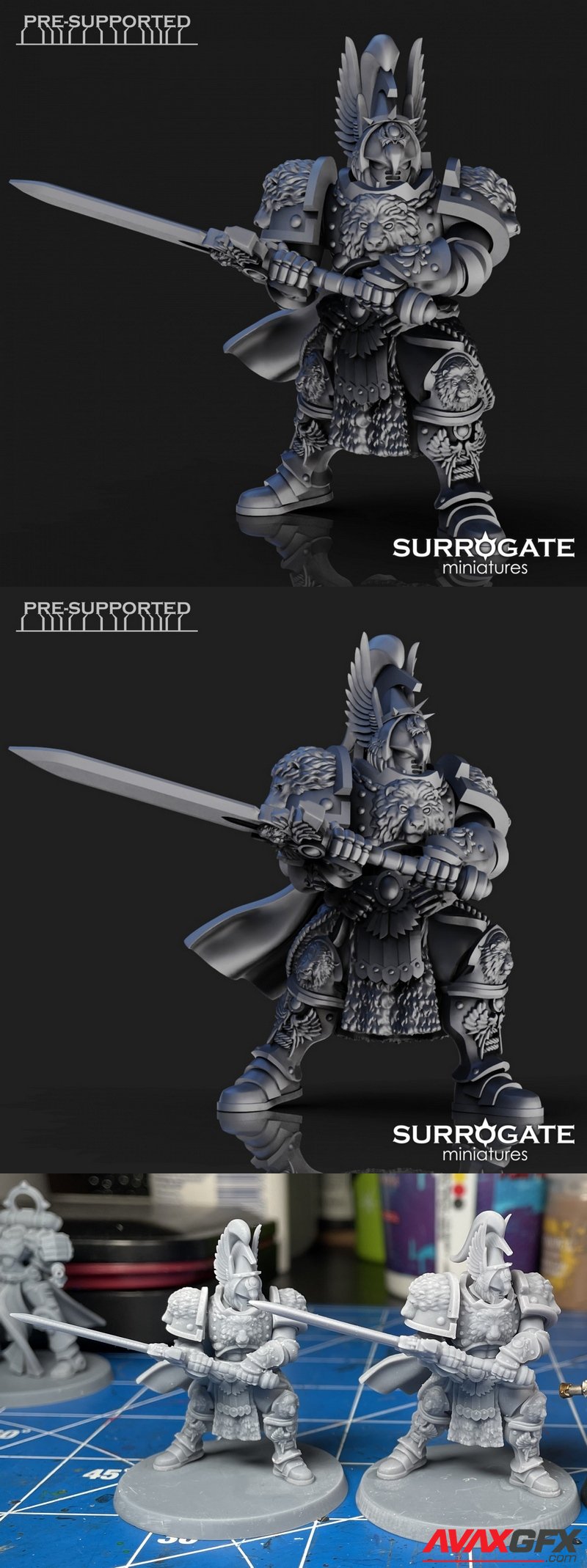 Magnus the Untamed Praetorian Blade Master - 3D Print Model