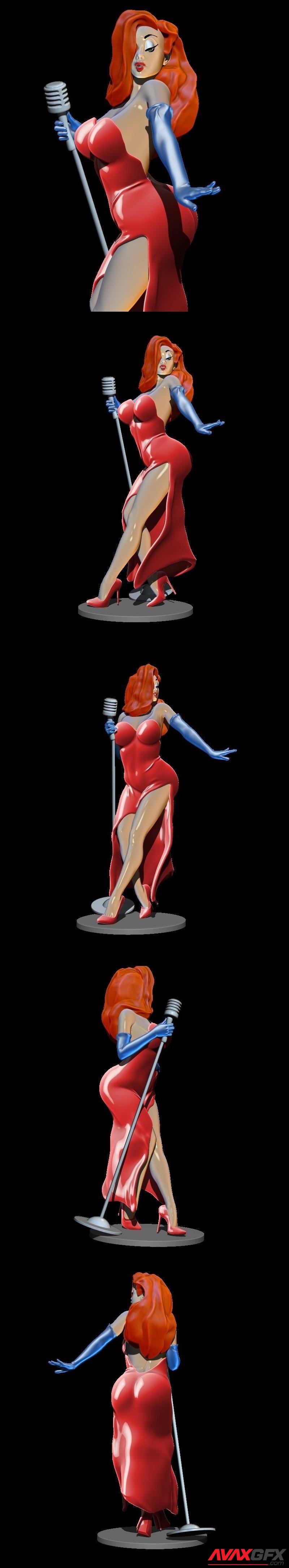 Jessica Rabbit - 3D Print Model