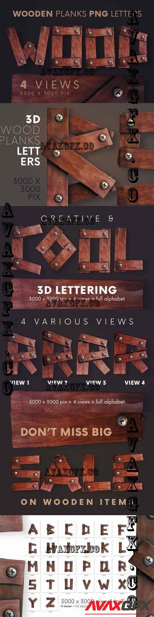 Wooden Planks - 3D Lettering - 5221401